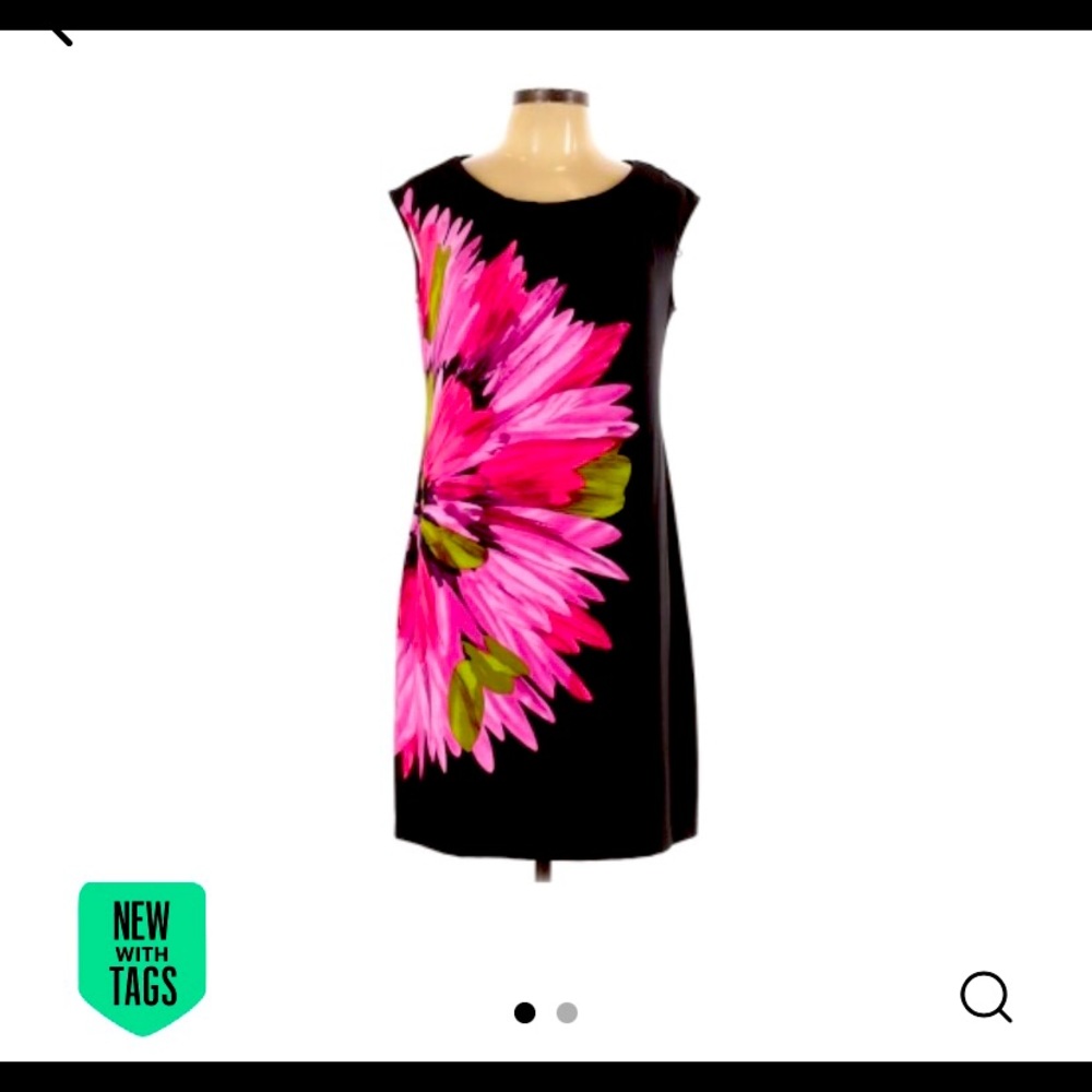 Studio by London Times NWT Black and pink dress.